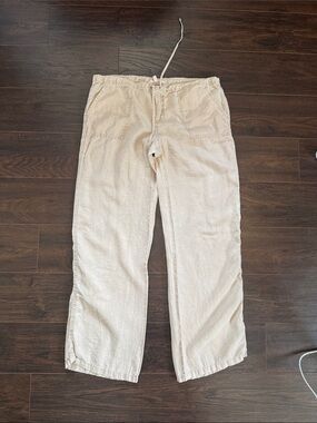 Victorias Secret Linen Drawstring Pants